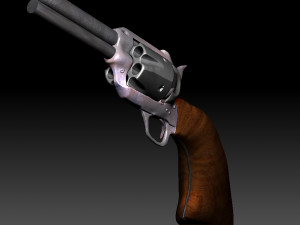 revolver Model 3D