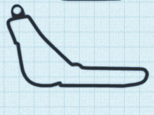 f1 track keychains 3D Print Model
