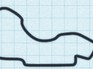 Portachiavi con pista f1 Modello di stampa 3D