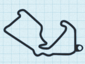 f1 track keychains Modello di stampa 3D