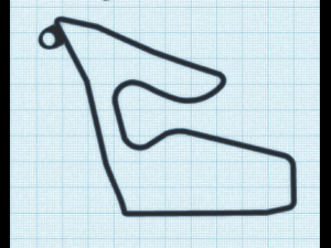 f1 track keychains Modello di stampa 3D
