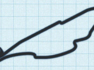 Portachiavi con pista f1 Modello di stampa 3D