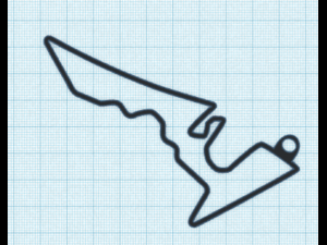 f1 track keychains Modello di stampa 3D