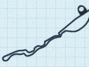 Portachiavi con pista f1 Modello di stampa 3D