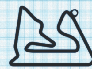 f1 track keychains Modello di stampa 3D