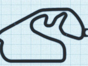 Portachiavi con pista f1 Modello di stampa 3D