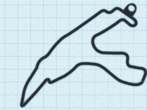 f1 track keychains Modello di stampa 3D