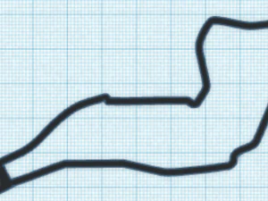 Portachiavi con pista f1 Modello di stampa 3D