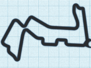 f1 track keychains Modello di stampa 3D