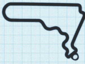 f1 track keychains Modello di stampa 3D