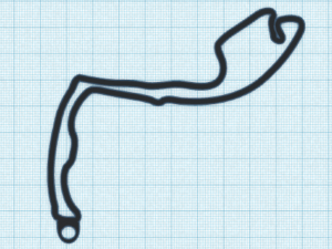 f1 track keychains Modello di stampa 3D