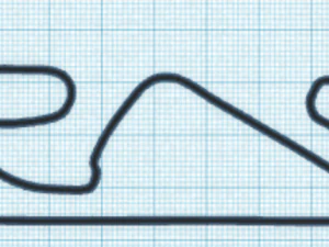 Portachiavi con pista f1 Modello di stampa 3D