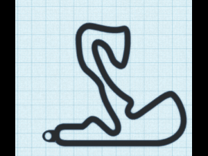 f1 track keychains Modello di stampa 3D