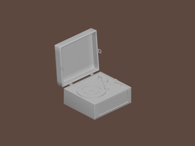 vinyl record player 3Dモデル .c4d .max .obj .3ds .fbx .stl .blend 