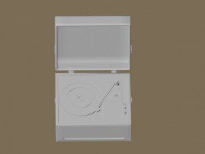 vinyl record player 3Dモデル