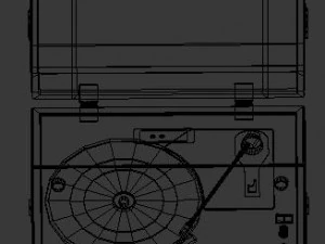 vinyl record player 3D Model
