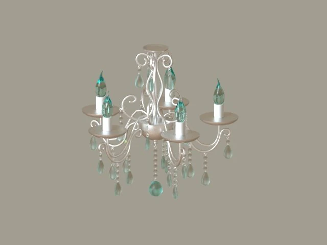 chandelier 3D Model .c4d .max .obj .3ds .fbx .stl .blend 