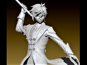 zhongli genshin 3D Model