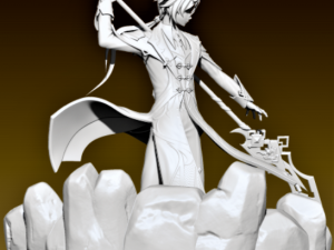 zhongli genshin Modello 3D