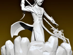 zhongli genshin 3D Model