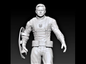 Patung Kapten Zelenskyy Model Cetak 3D