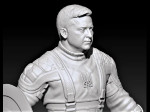 Captain Zelenskyy Statue 3D Print Model