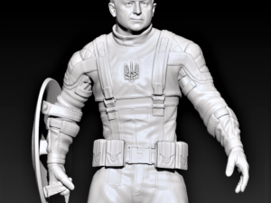 Captain Zelenskyy Statue 3D Print Model
