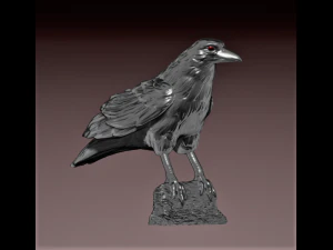 Cuervo Modelo de impresión 3D