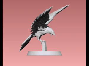 Crow 3D Print Model