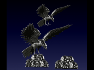 Crow 3D Print Model