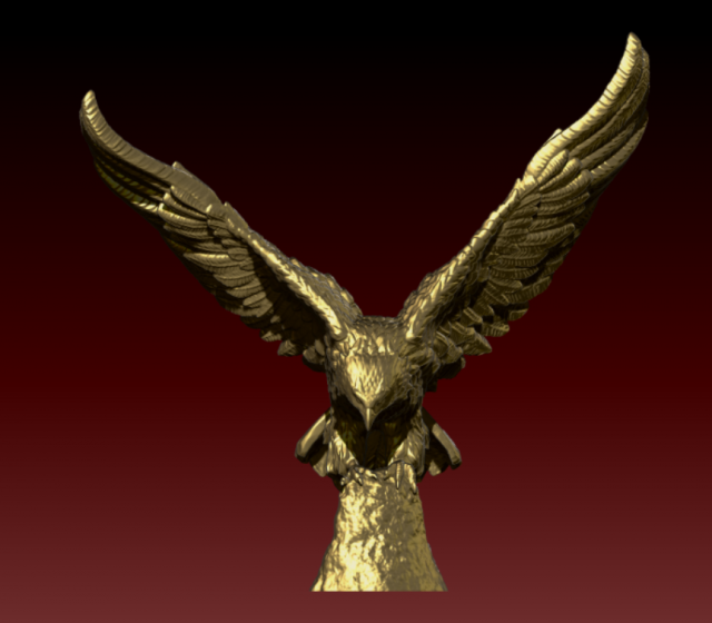 Eagle Model Cetak 3D .c4d .max .obj .3ds .fbx .stl .blend 
