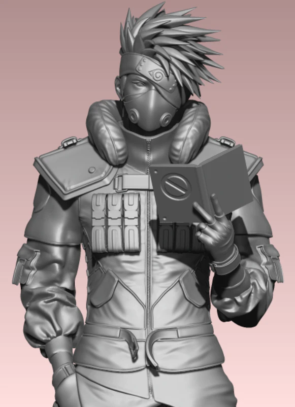 Kakashi Hatake 3D Print Model .c4d .max .obj .3ds .fbx .stl .blend 