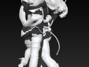Wonder woman and supergirl 3D Print Model