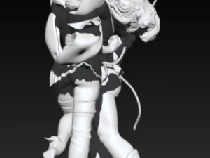 Wonder woman and supergirl 3D Print Model