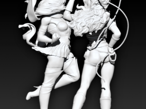 Wonder woman and supergirl 3D Print Model