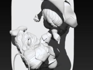Wonder woman and supergirl 3D Print Model
