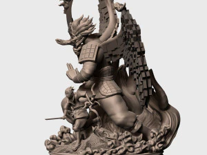Sasuke and susano 3D Print Model