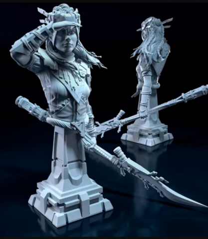 BUST OF ALOY Model Cetak 3D .c4d .max .obj .3ds .fbx .stl .blend 