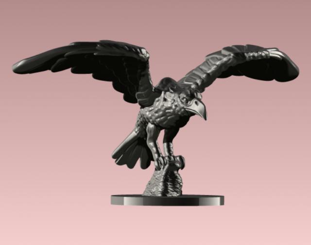 Crow 3D 打印模型 .c4d .max .obj .3ds .fbx .stl .blend