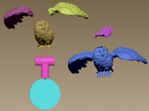 Owl 3D प्रिंट मॉडल