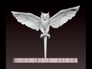 Owl Emblem of the Main Intelligence Directorate 3D Model