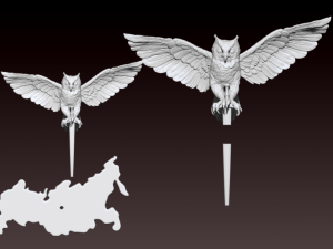 Owl Emblem of the Main Intelligence Directorate 3D Model