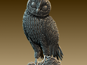 Barn Owl 3Dプリントモデル