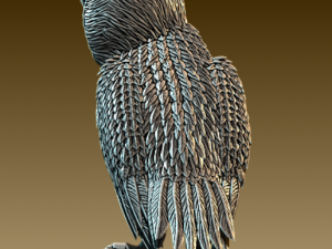 Barn Owl 3Dプリントモデル