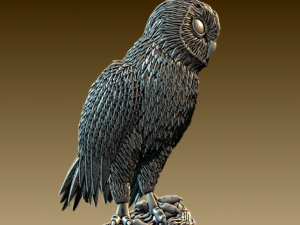 Barn Owl 3Dプリントモデル