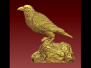 Crow Model Cetak 3D