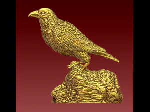 Crow 3D Print Model
