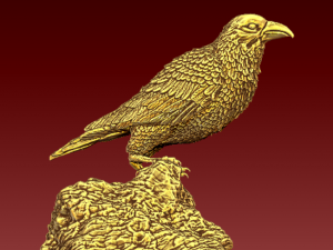 Crow Model Cetak 3D
