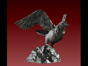 Crow Model Cetak 3D