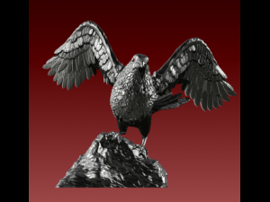 Crow Model Cetak 3D